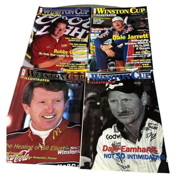 Winston Cup Illustrated 1996 NASCAR Magazines Jarrett Elliott Gordon No October - Picture 3 of 10
